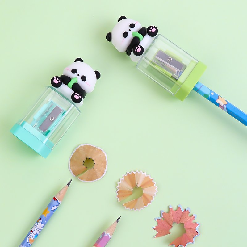 pencil sharpener cartoon panda student children's exquisite small gift school stationery supplies