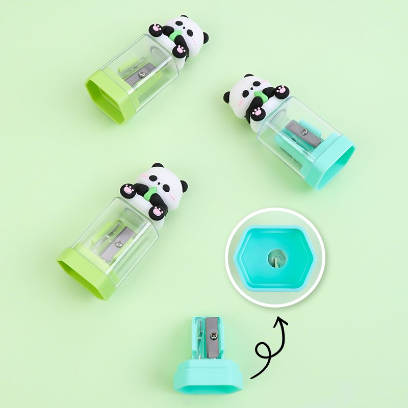 pencil sharpener cartoon panda student children's exquisite small gift school stationery supplies