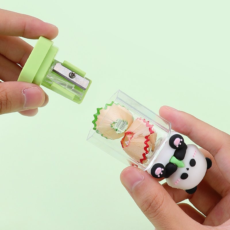 pencil sharpener cartoon panda student children's exquisite small gift school stationery supplies