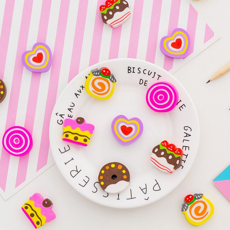 Wholesale Cute Cartoon Eraser Children Student Stationery Promotion Gift Soft Pencil Rubber Insert Eraser 673
