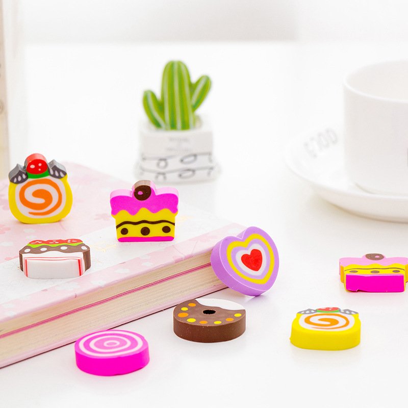 Wholesale Cute Cartoon Eraser Children Student Stationery Promotion Gift Soft Pencil Rubber Insert Eraser 673