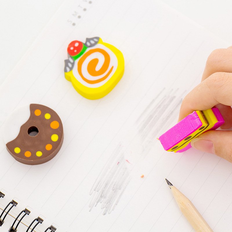 Wholesale Cute Cartoon Eraser Children Student Stationery Promotion Gift Soft Pencil Rubber Insert Eraser 673