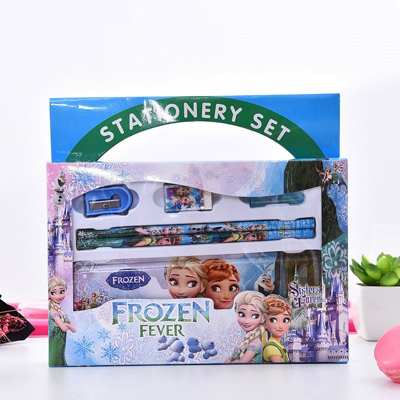 Cartoon pattern children's school supplies stationery set