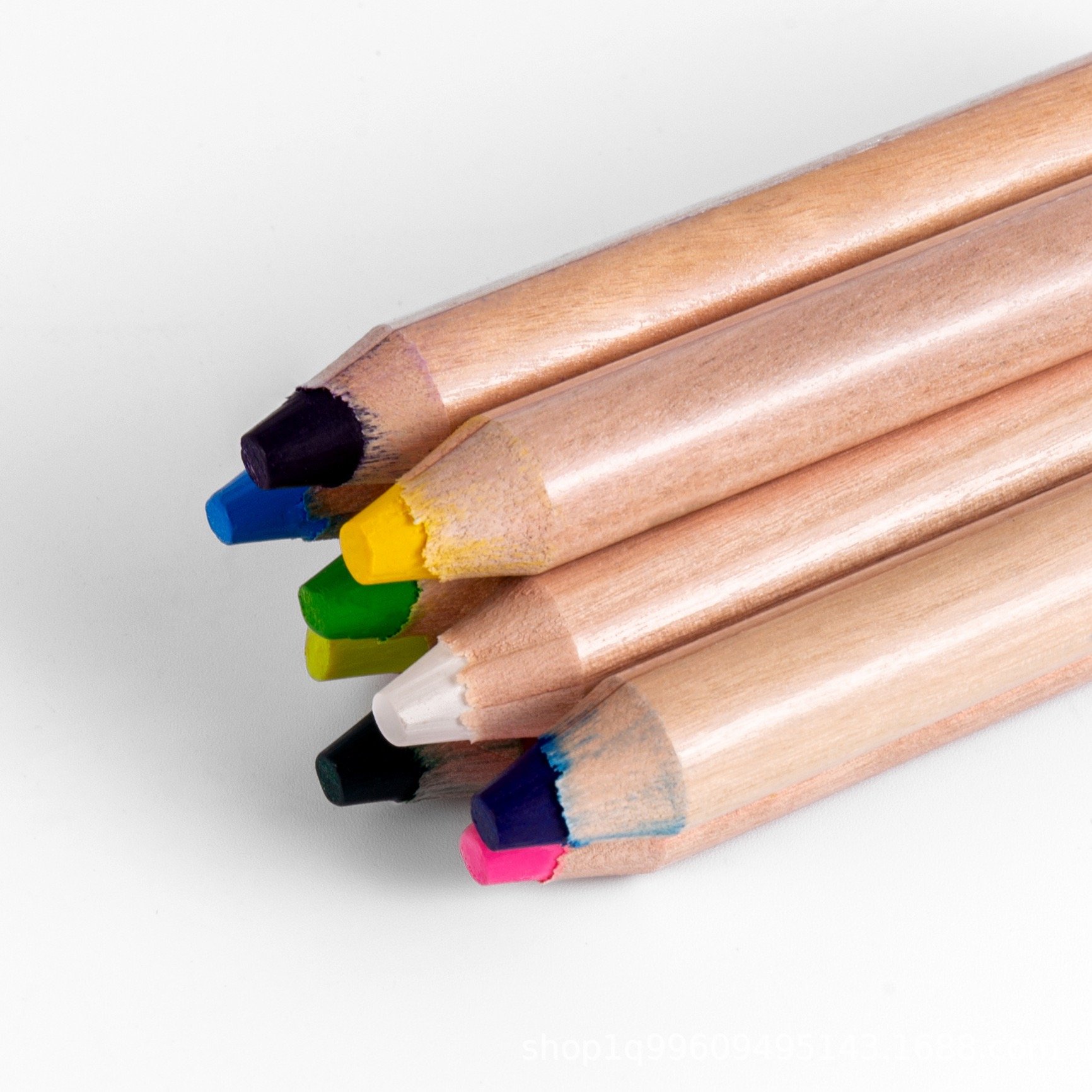 High Quality Large Size 3 In 1 Watercolor pencils Woody Wax Crayons Jumbo Wood Crayons/thick pencils Set For Kids