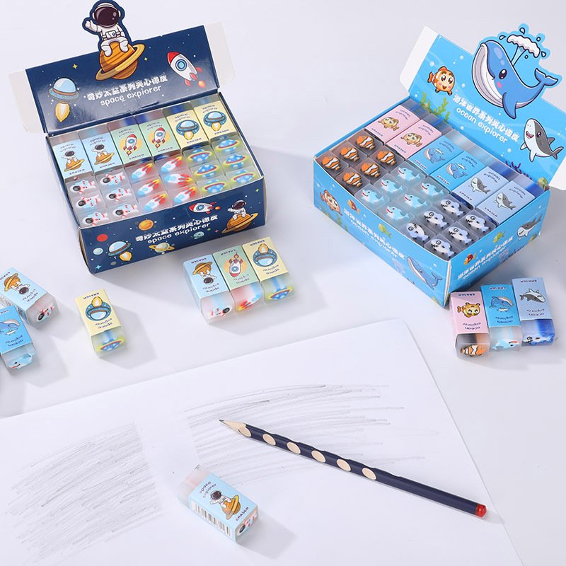 New Children's Cartoon Cuttable Eraser Clean and Multi functional Cuttable Eraser Primary School Kindergarten Prize