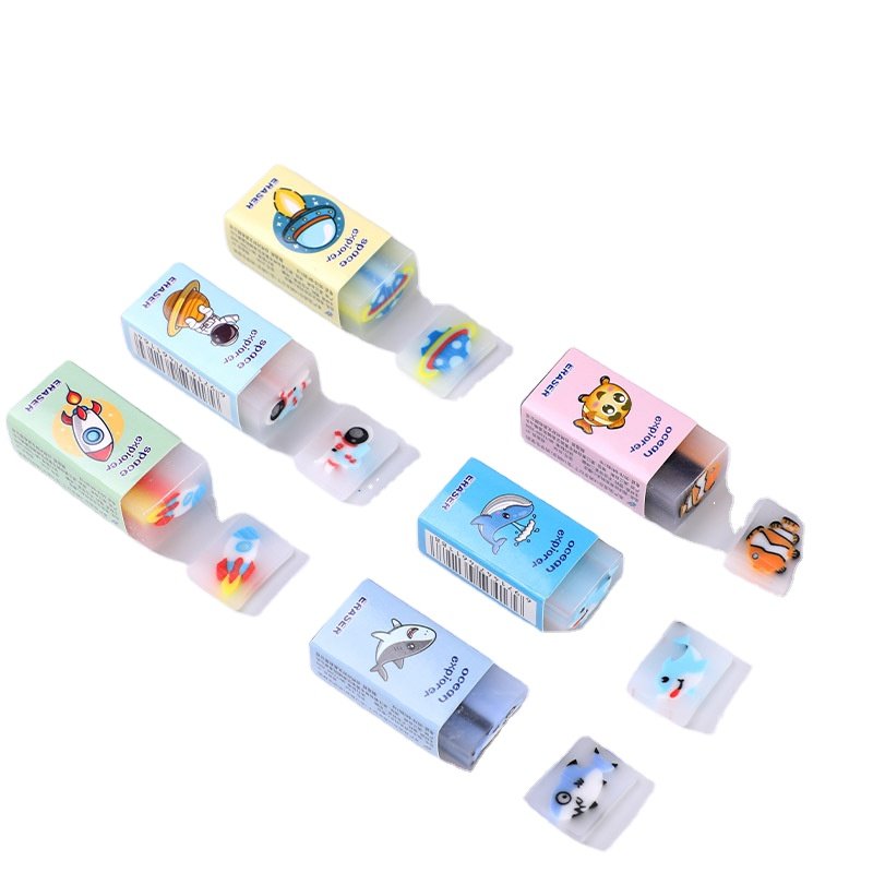 New Children's Cartoon Cuttable Eraser Clean and Multi functional Cuttable Eraser Primary School Kindergarten Prize