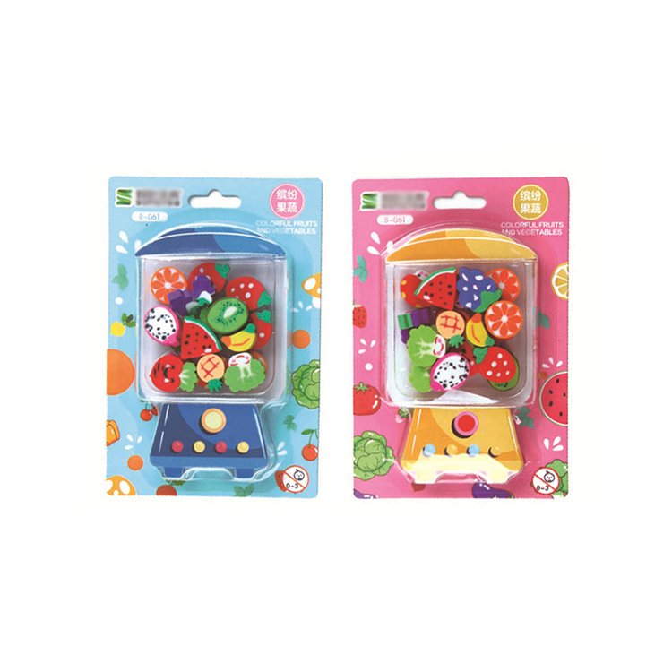 Wholesale Soft Cute Creative Kids Fruits Jelly Pencil Fruits Rubber Eraser