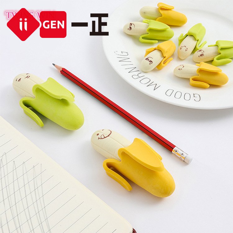 Kids Fancy Stationery Student Pencil Eraser Cute Cartoon Creative Fruit Banana Eraser 716