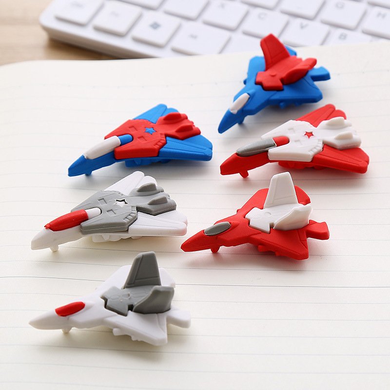 Manufacturers Wholesale Aircraft Shape Eraser Creative Cute Cartoon Eraser Children Students School Supplies Small Gifts