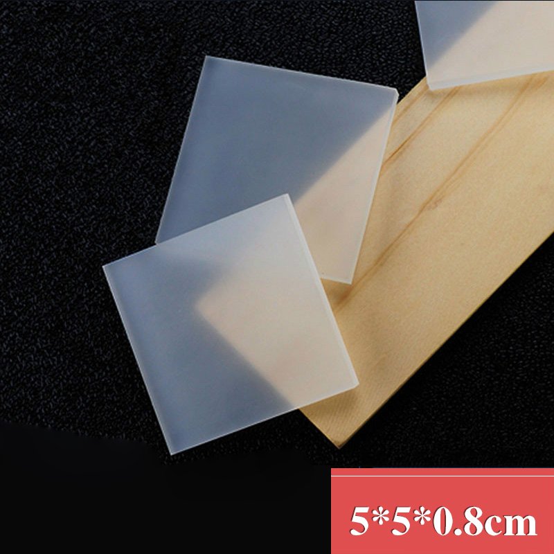 transparent Eraser rubber blocks for carving stamps 5*5*0.5cm