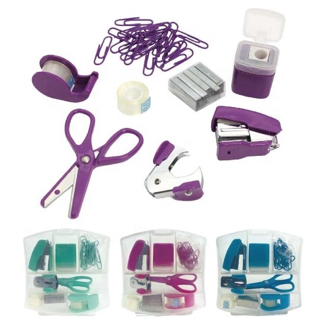 New Design School Office Supplies Mini Stationery Sets With Transparent Box