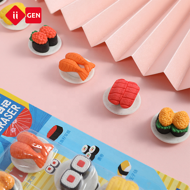 IIGEN Wholesale School Office Use Assorted susi erasers Toy Set for Kids Reward Party Favors Pencil Erasers