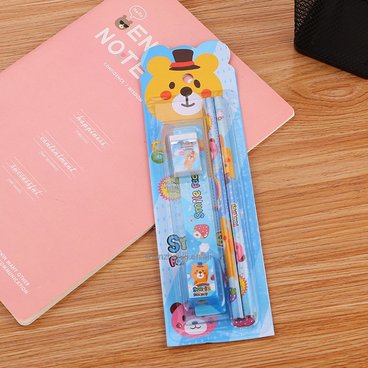New Stationery Set Creative Children's Learning Stationery Five Piece Set Student Award Gift Box