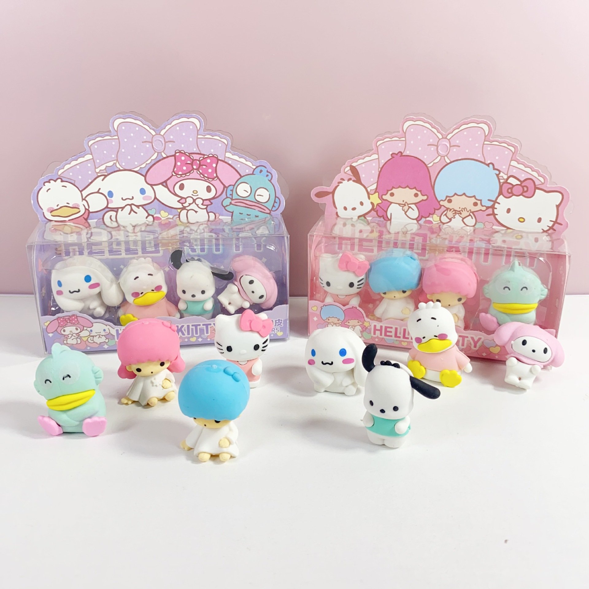 Cartoon Soft Rubber Animal Kitty Pochacco Shape Pencil Eraser For Children Cheap Wholesale School Stationery Colorful Erasers