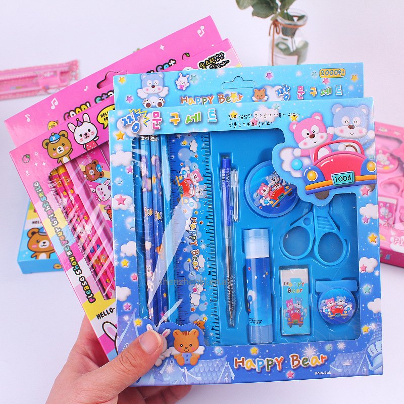 Creative Pencil Children's Stationery Set Gift Box School Supplies Primary School Activity Gift Factory Price