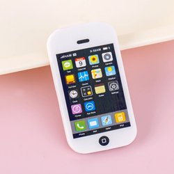 small phone eraser-white