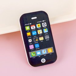 small phone eraser-black