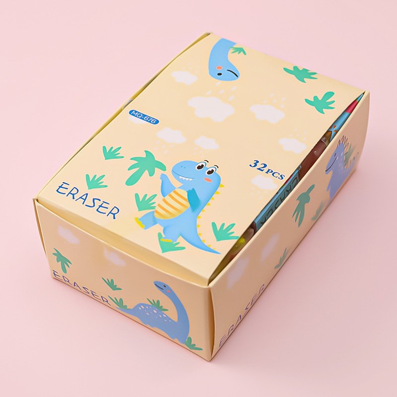Cartoon Fruit Dinosaur Eraser for Primary School Students Exam Pencil Eraser for Children's Stationery Drawing Sketching Eraser