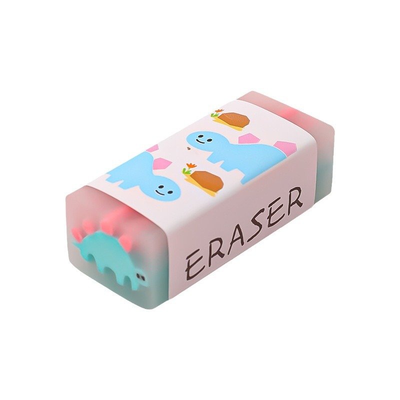 Cartoon Fruit Dinosaur Eraser for Primary School Students Exam Pencil Eraser for Children's Stationery Drawing Sketching Eraser