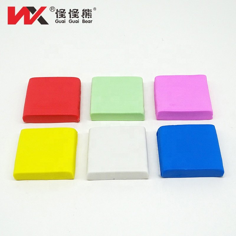 For Student children's colored eraser and able to change shape erasers 6 mixed discoloration brushed deformable pencil eraser