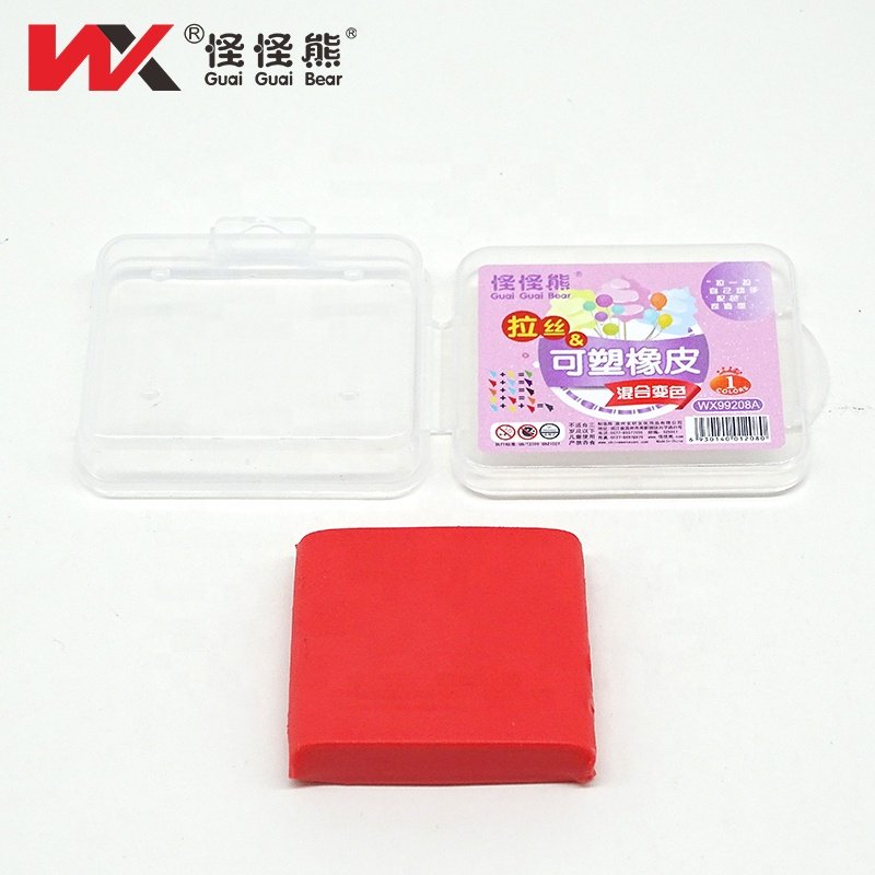 For Student children's colored eraser and able to change shape erasers 6 mixed discoloration brushed deformable pencil eraser