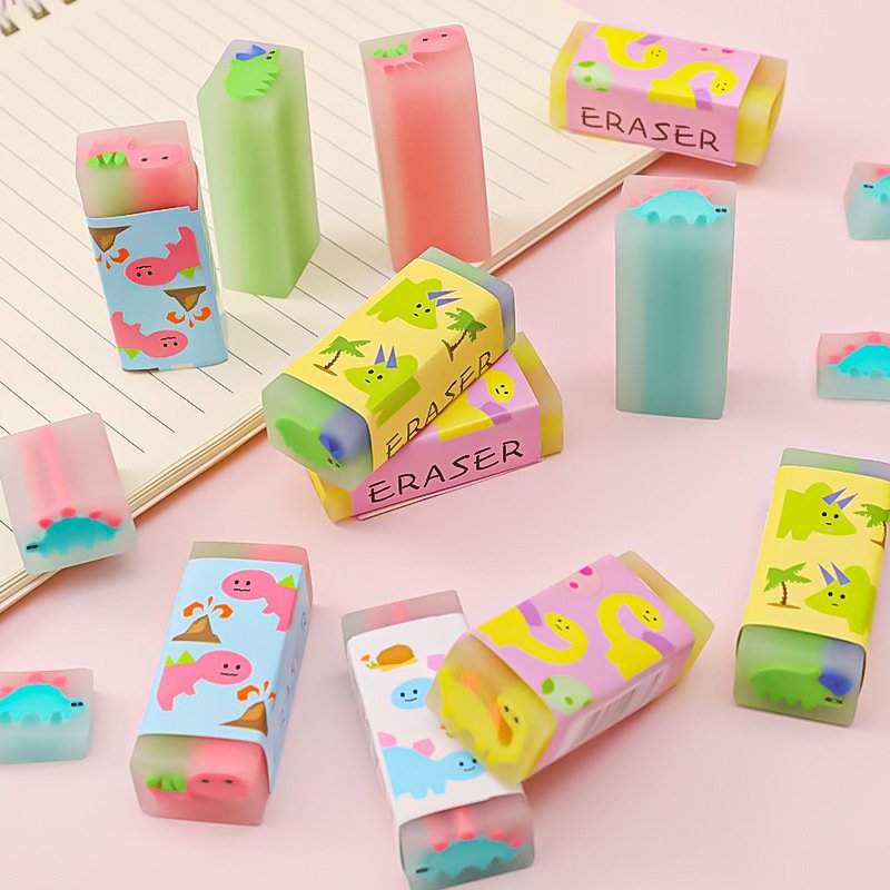 Creative Cartoon Soft Pencil Rubber Eraser School Student Exam Pencil Eraser 4B Pencil Eraser Stationery School Supplies