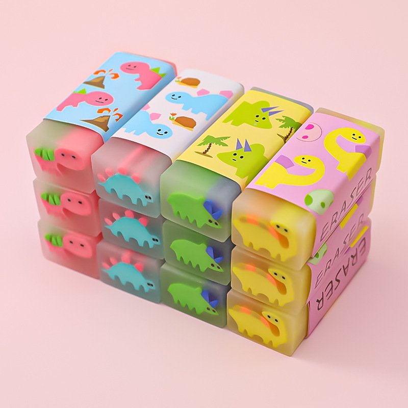 Creative Cartoon Soft Pencil Rubber Eraser School Student Exam Pencil Eraser 4B Pencil Eraser Stationery School Supplies