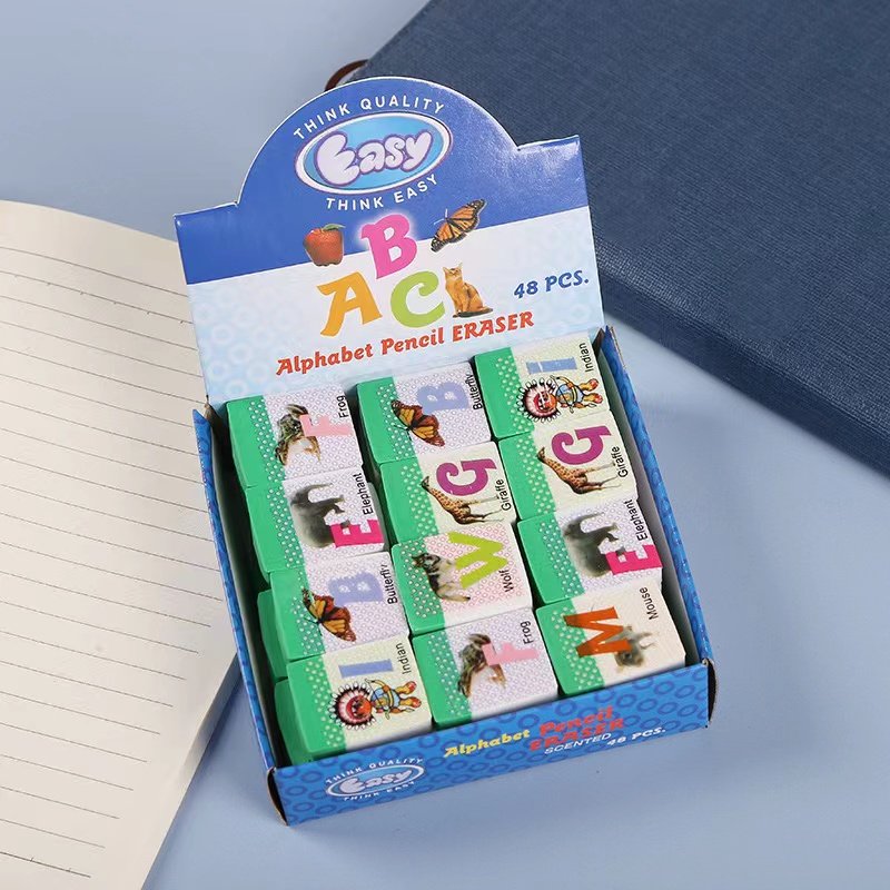 Pencil Eraser School Office Stationery High Quality gomme Custom Rubber Eraser for Children drawing