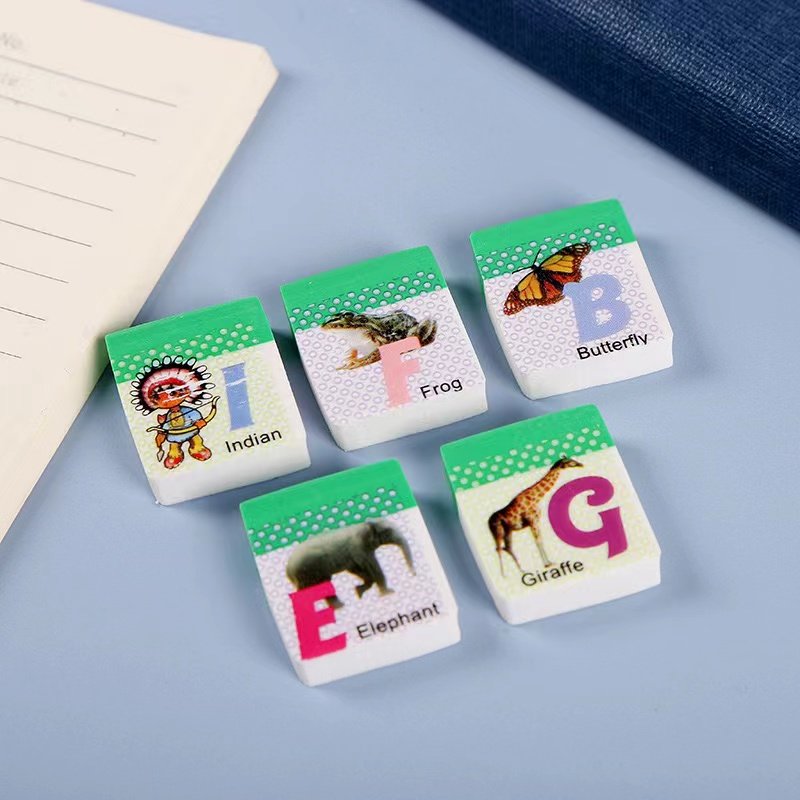 Pencil Eraser School Office Stationery High Quality gomme Custom Rubber Eraser for Children drawing