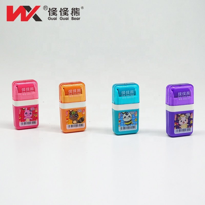Pink color Roller Eraser children pencil Eraser kids set draw School student examination to use stationery Eraser