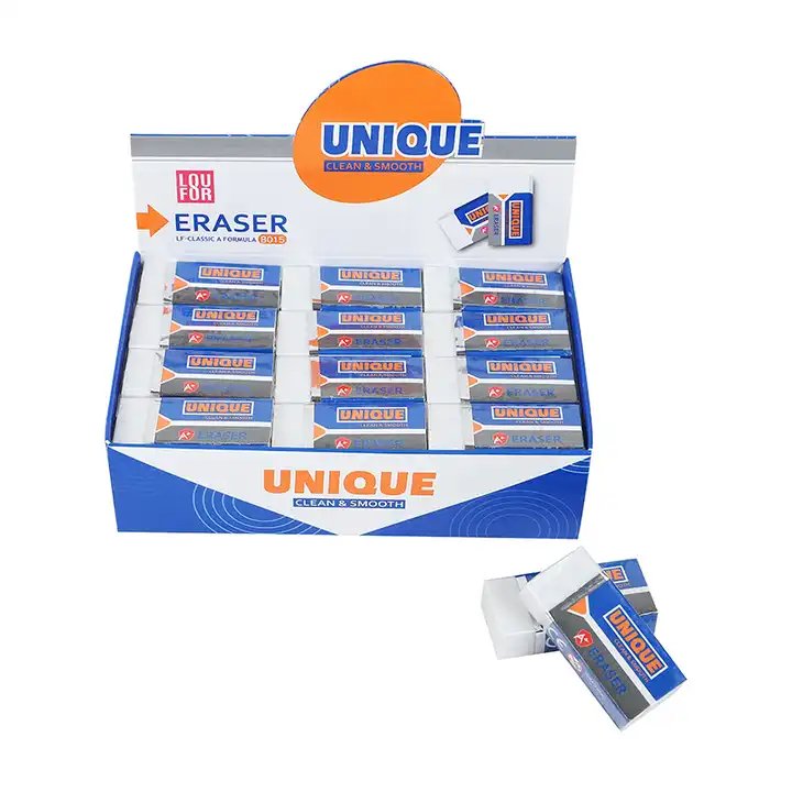 Customizable design 36pcs Pencil Eraser Student Office Eraser Factory custom eraser