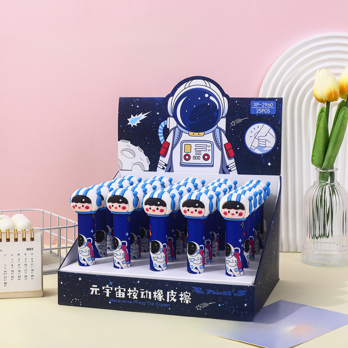School Stationery Telescopic Eraser Cartoon Animal Shaped Children's Eraser Pencil Font Cutaway Stationery Supplies