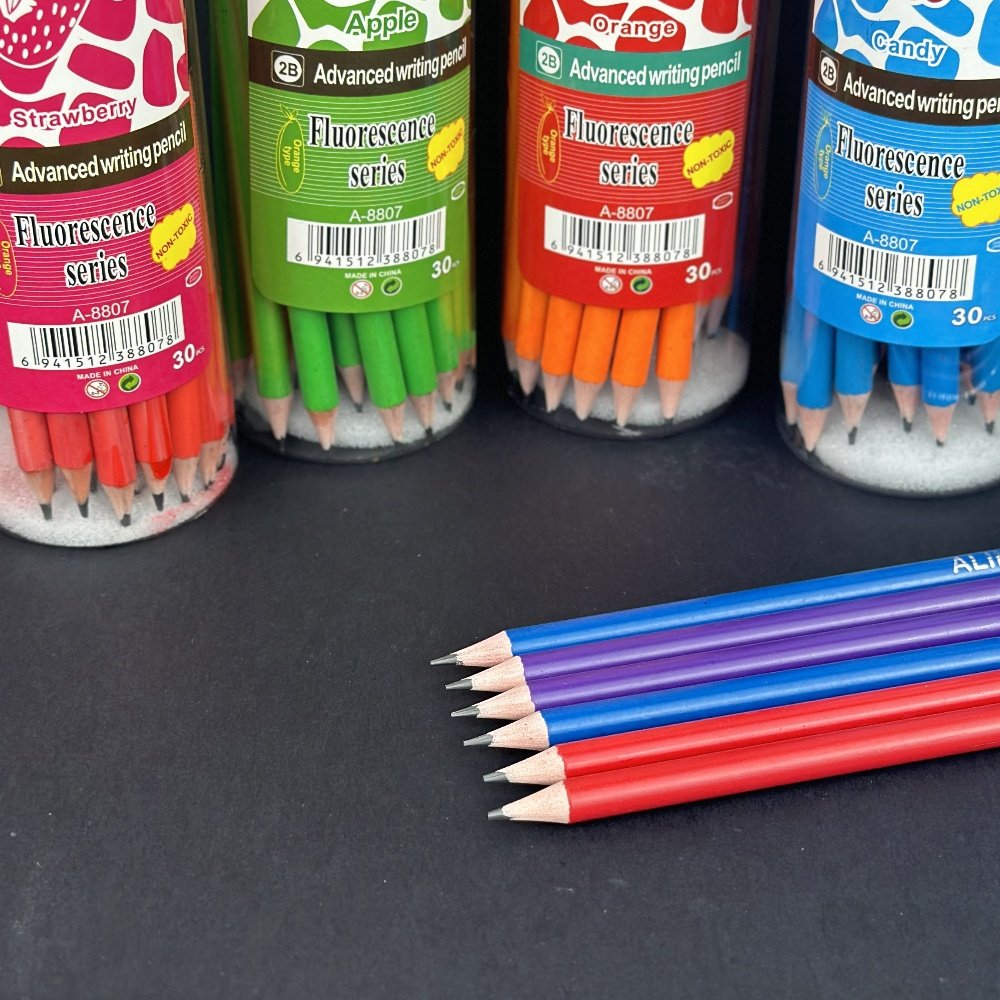 Writing Drawing Smooth Kids Scented Pencils, School Office Supplies, High Quality Fruit Scented Pencils with Eraser.