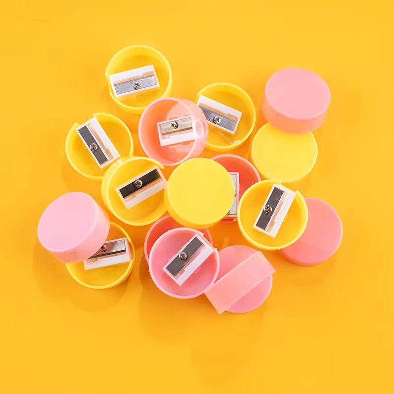 Cartoon Light Plate Pencil Sharpener Elementary School Students Male Female Children's Pencil Sharpener Loose Pencil Function