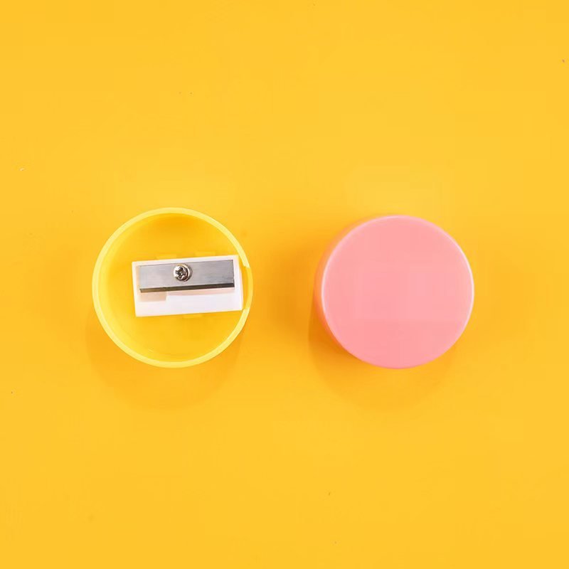 Cartoon Light Plate Pencil Sharpener Elementary School Students Male Female Children's Pencil Sharpener Loose Pencil Function