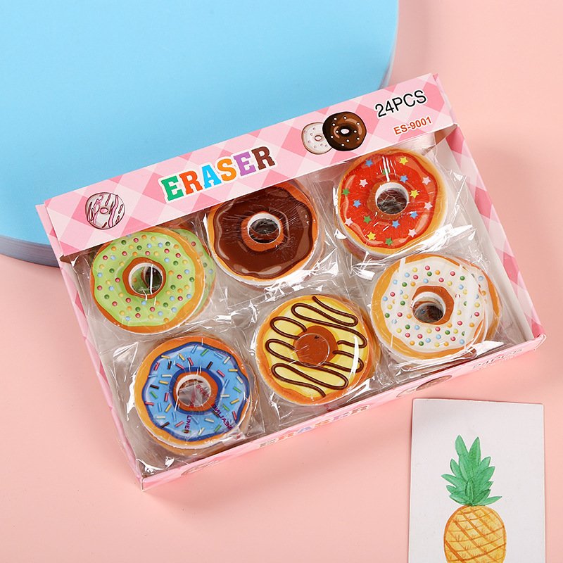 Creative Cartoon Children's Colorful Erasers Fun Stationery Erasers Middle School Student Stationery for School Season
