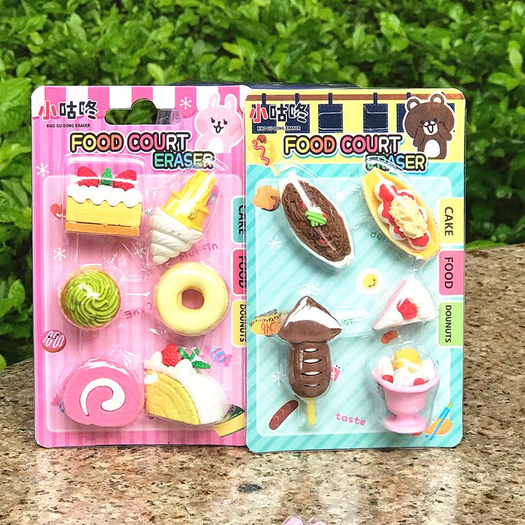 Creative cartoon Children's space modeling rubber suit cute detachable eraser stationery gift for school students