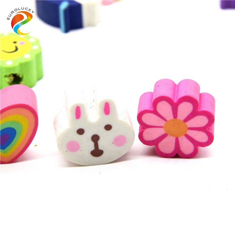 Copllent HotSale cheap Promotional Custom pencil eraser cartoon Erasers