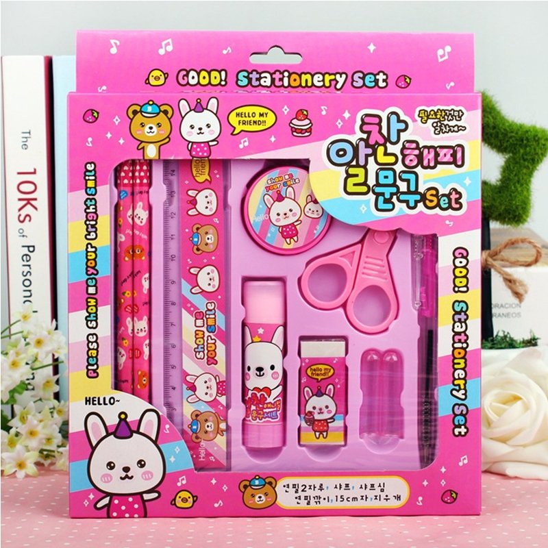 Wholesale Creative Pencil Children's Stationery Set Gift Box School Supplies Primary School Activity Gift