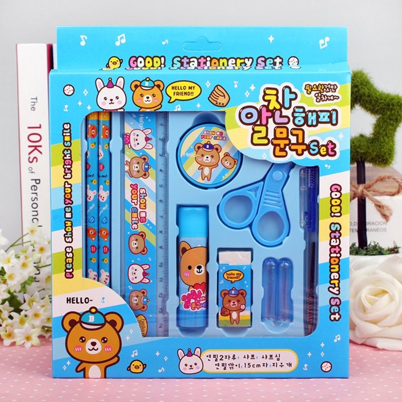 Wholesale Creative Pencil Children's Stationery Set Gift Box School Supplies Primary School Activity Gift