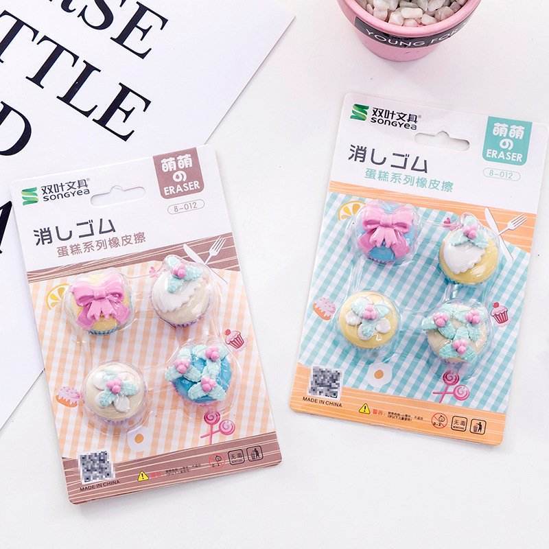 New Arrivals Cute Eraser Stationery Set Animal Eraser Set School Gift Eraser for Children Kids