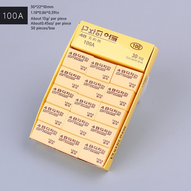 Wholesale price 4B eraser, 100A,school art drawing children's pencil rubber eraser, study and office supplies