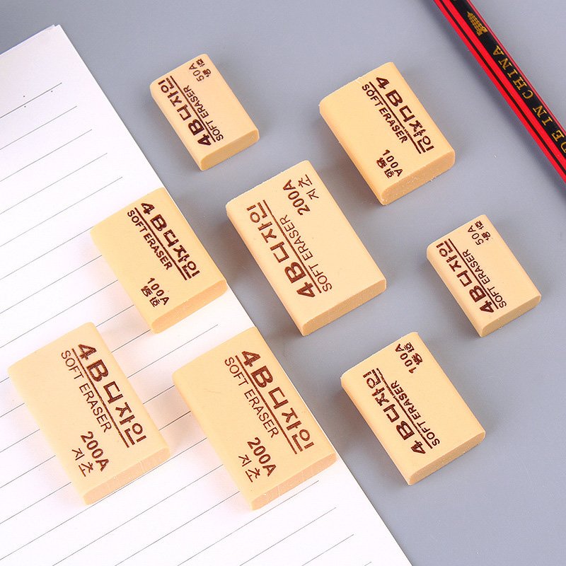 Wholesale price 4B eraser, 100A,school art drawing children's pencil rubber eraser, study and office supplies
