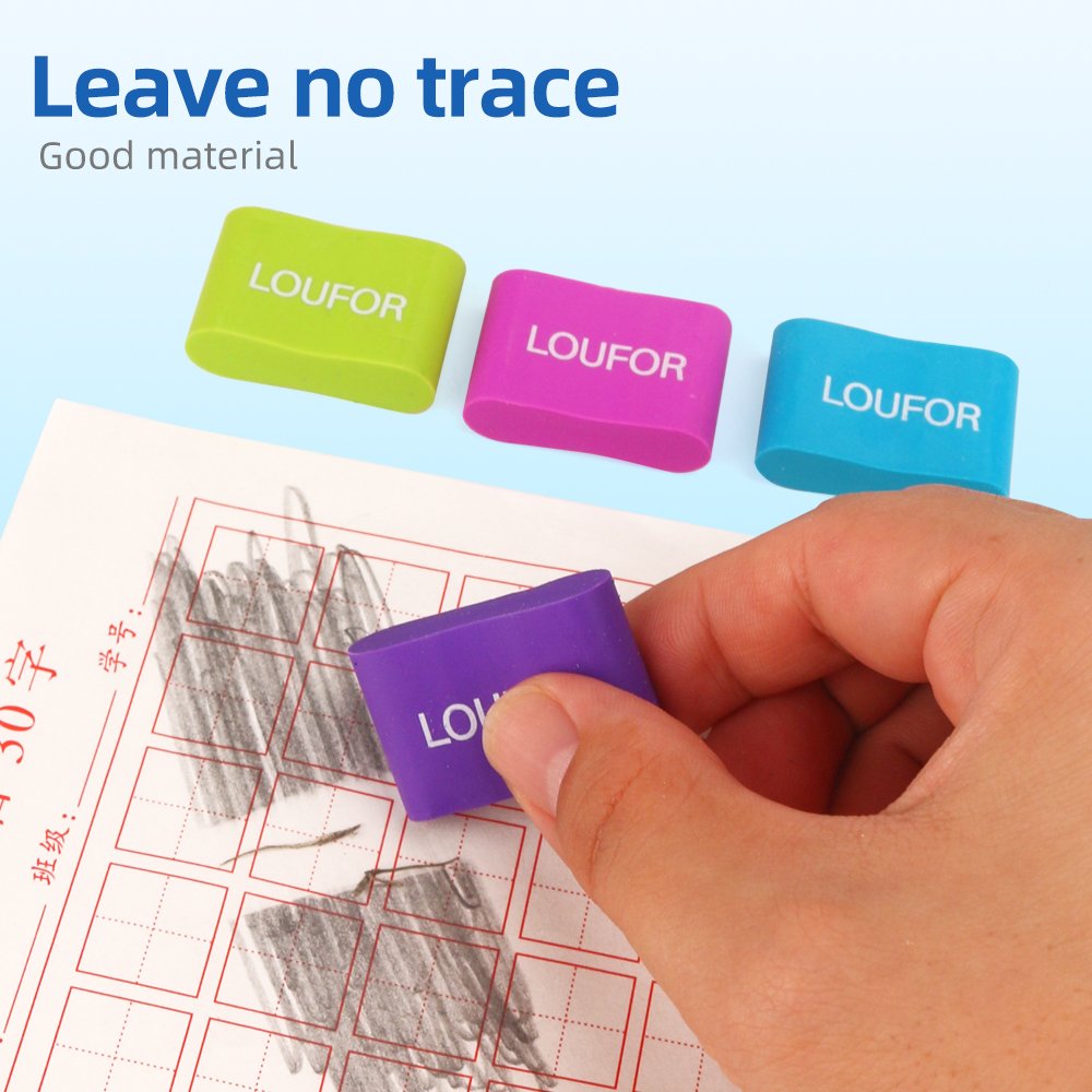 Children's Pencil Erasers 4 Colors Soft TPR Magic Eraser for Students Pencil Erasers