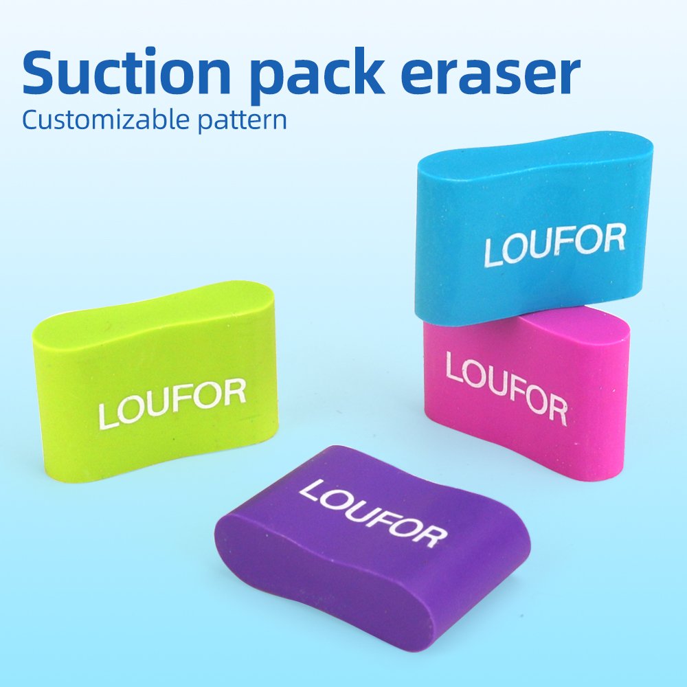 Children's Pencil Erasers 4 Colors Soft TPR Magic Eraser for Students Pencil Erasers