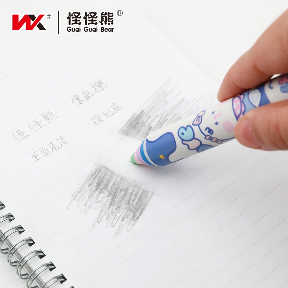 Cute Cartoon Eraser kawaii stationery for children's pencil erasers cleaning rubber 1 piece shipped in stock school supplies
