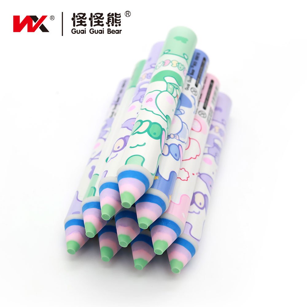 Cute Cartoon Eraser kawaii stationery for children's pencil erasers cleaning rubber 1 piece shipped in stock school supplies
