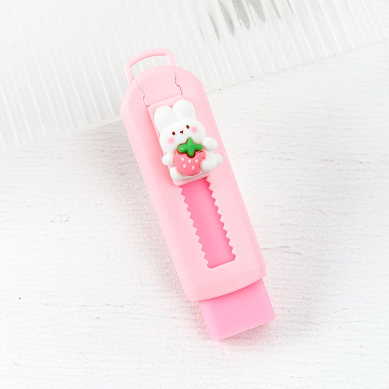 Push-pull Type Erasers Cute Pencil Eraser School Eraser For children Stationery