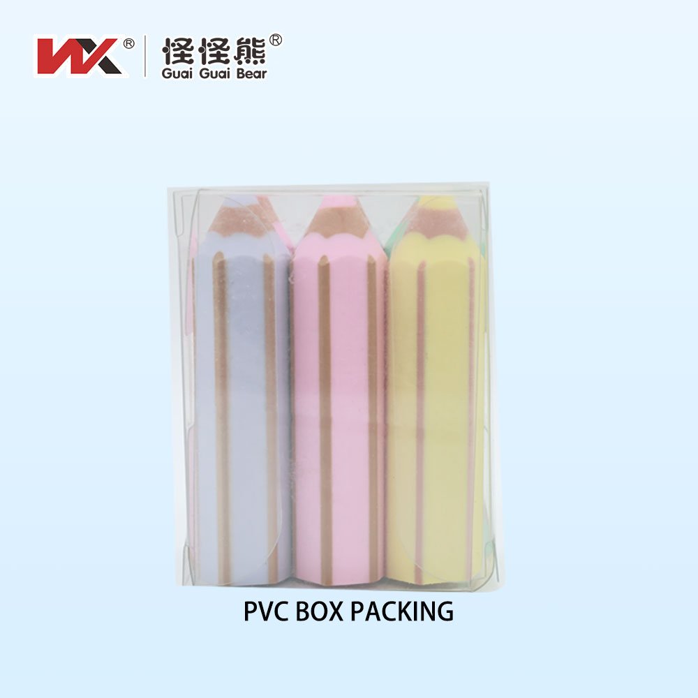 New Macaron Cartoon-Style Pencil Eraser Set Custom Rubber Office Eraser for Kids and Students for School Use Wholesale