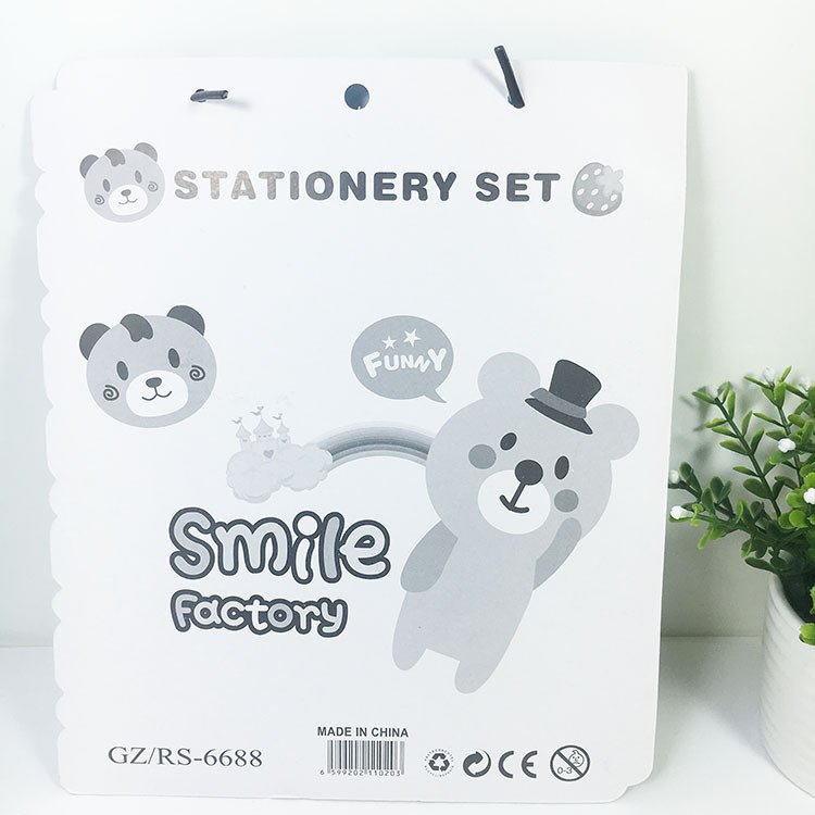 Creative children's pencil Eraser set Learning stationery supplies Kindergarten birthday gift Sets 555